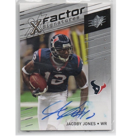 2009 SPx X-Factor Autographs #XJO Jacoby Jones (30-X50-NFLTEXANS)