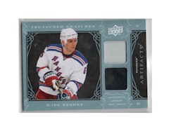 2009-10 Artifacts Treasured Swatches Blue #TSWR Wade Redden (40-X234-GAMEUSED-SERIAL-RANGERS)