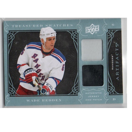 2009-10 Artifacts Treasured Swatches Blue #TSWR Wade Redden (40-X234-GAMEUSED-SERIAL-RANGERS)