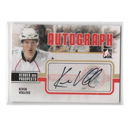 2009-10 ITG Heroes and Prospects Autographs #AKV Keven Veilleux (25-X73-OTHERS)