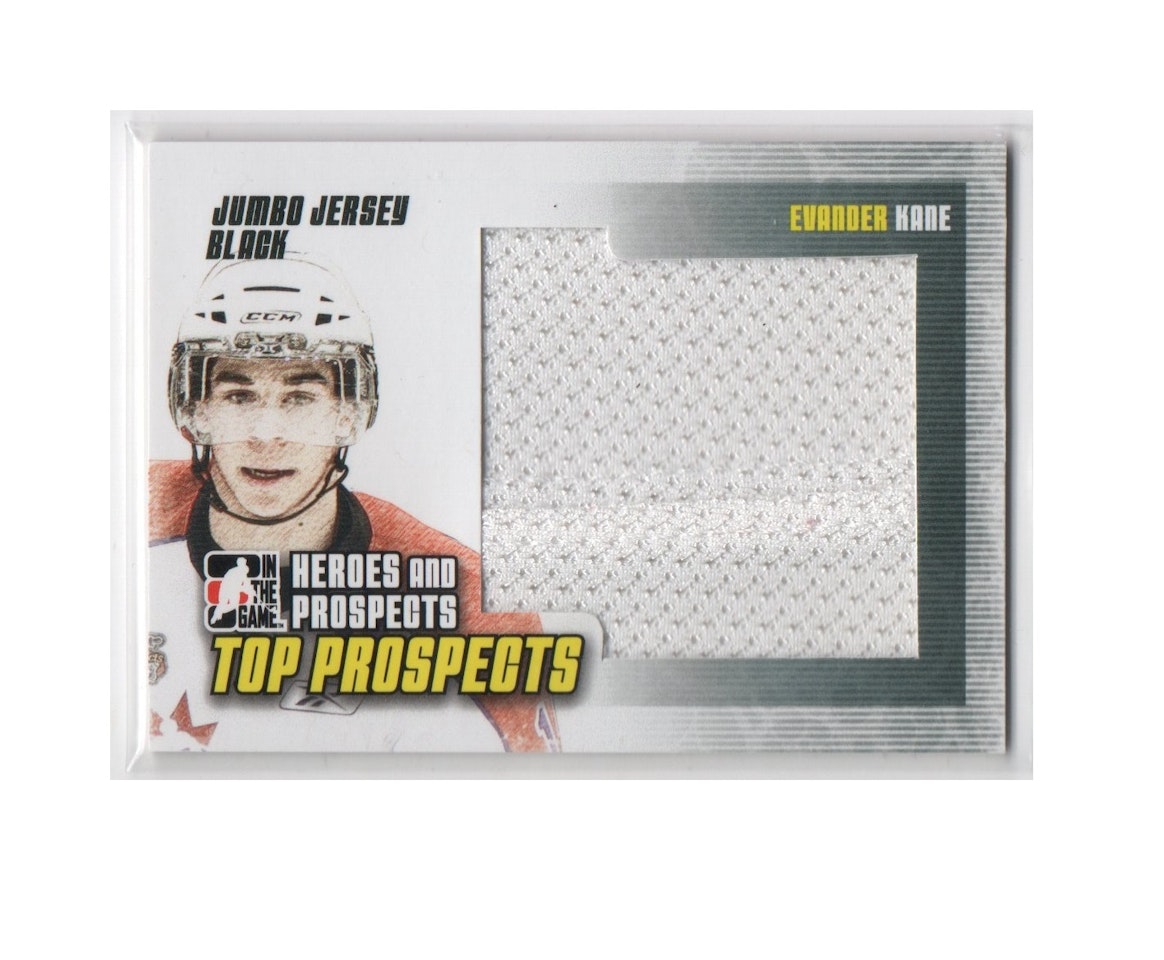 2009-10 ITG Heroes and Prospects Top Prospects Game Used Jerseys Gold #JM11 Evander Kane (40-X57-OTHERS)