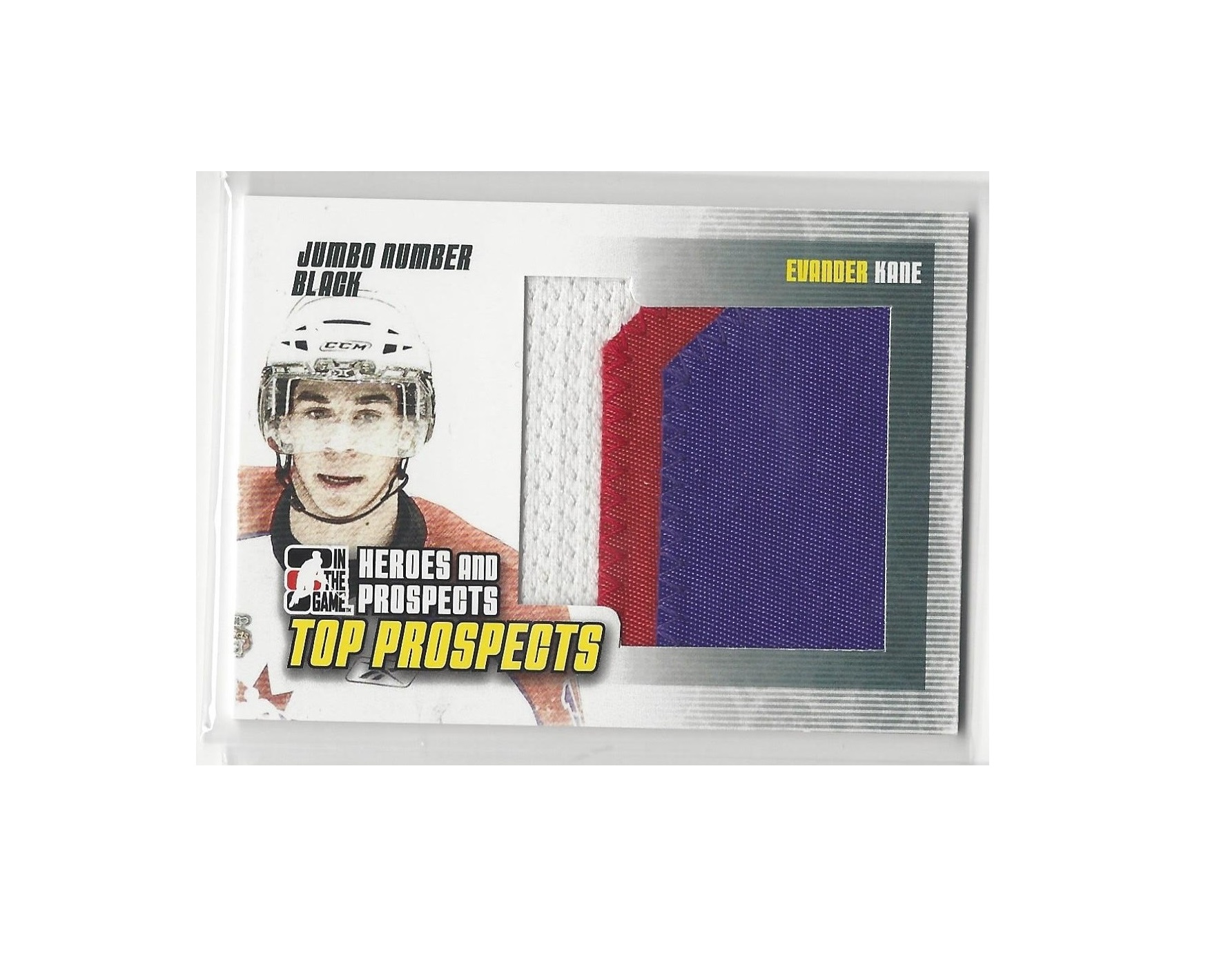 2009-10 ITG Heroes and Prospects Top Prospects Game Used Numbers #JM11 Evander Kane (200-X5-OTHERS)