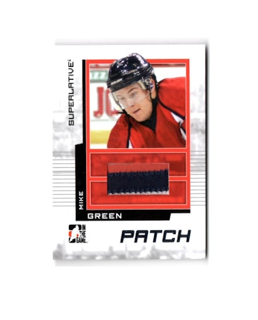 2009-10 ITG Superlative Game Used Patches Silver #SP56 Mike Green (100-X80-CAPITALS) (2)