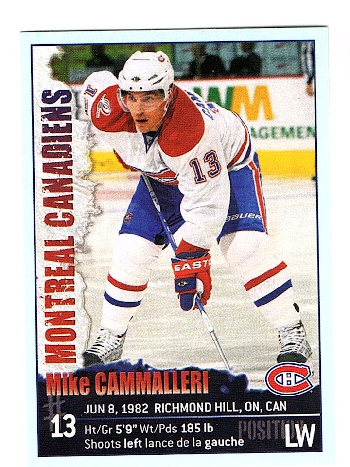2009-10 Panini Stickers #70 Mike Cammalleri (5-X124-CANADIENS)