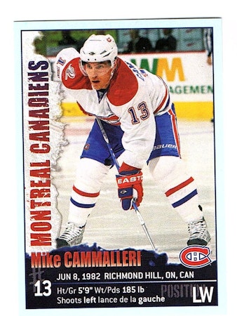 2009-10 Panini Stickers #70 Mike Cammalleri (5-X124-CANADIENS)