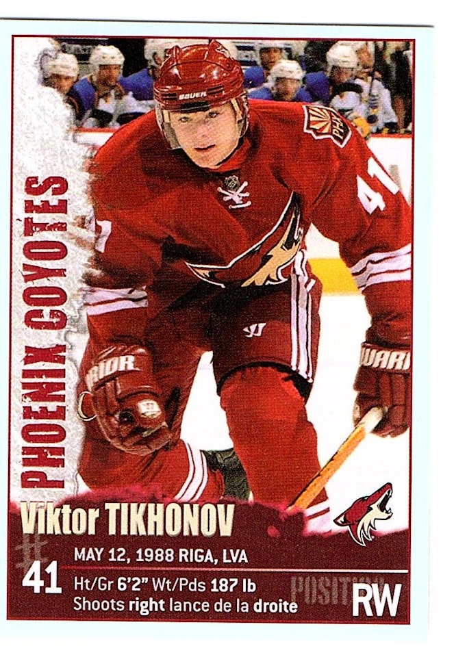 2009-10 Panini Stickers #280 Viktor Tikhonov (5-X129-COYOTES)