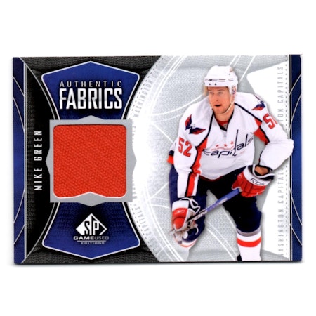 2009-10 SP Game Used Authentic Fabrics #AFGR Mike Green (40-X42-CAPITALS)