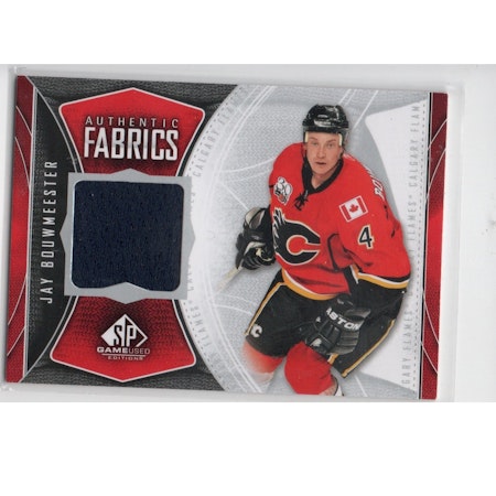 2009-10 SP Game Used Authentic Fabrics #AFJB Jay Bouwmeester (30-X152-GAMEUSED-FLAMES)