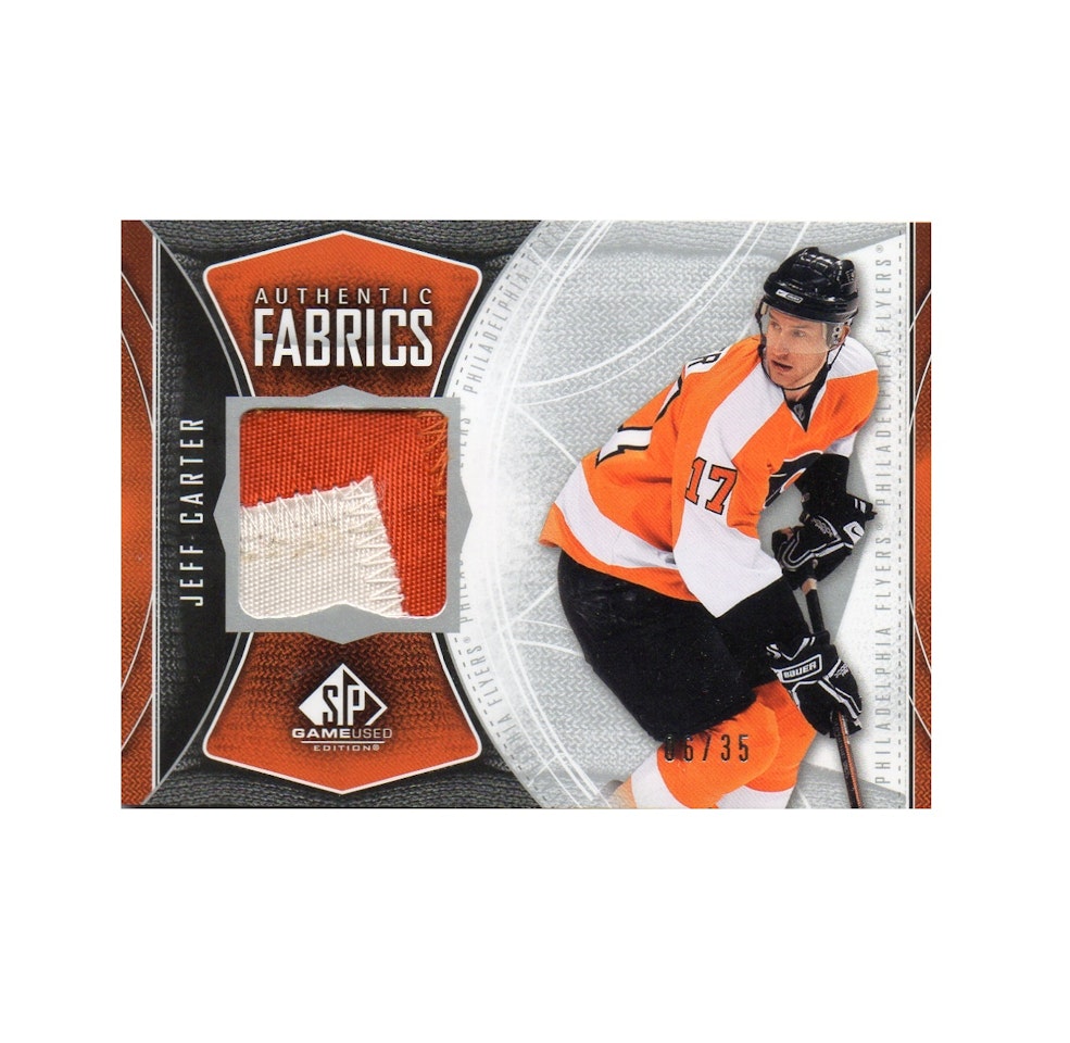2009-10 SP Game Used Authentic Fabrics Patches #AFJC Jeff Carter (100-X85-FLYERS)