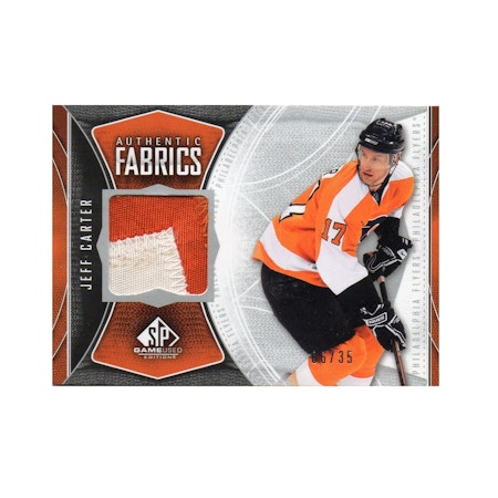 2009-10 SP Game Used Authentic Fabrics Patches #AFJC Jeff Carter (100-X85-FLYERS)