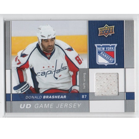 2009-10 Upper Deck Game Jerseys #GJDO Donald Brashear (25-X232-GAMEUSED-RANGERS)