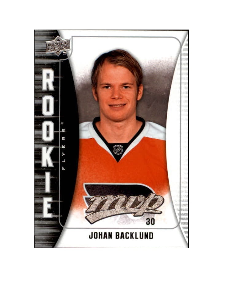 2009-10 Upper Deck MVP #382 Johan Backlund RC (12-X276-FLYERS)