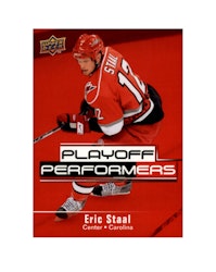 2009-10 Upper Deck Playoff Performers #PP16 Eric Staal (10-X188-HURRICANES)