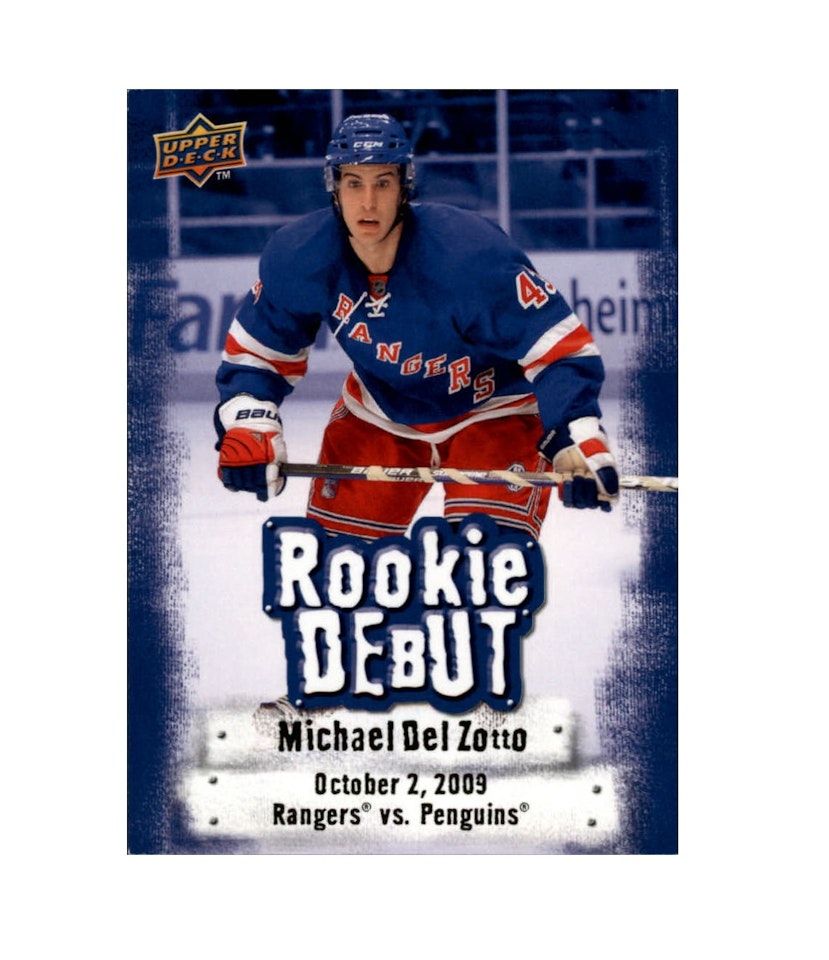 2009-10 Upper Deck Rookie Debuts #RD9 Michael Del Zotto (10-X161-RANGERS)