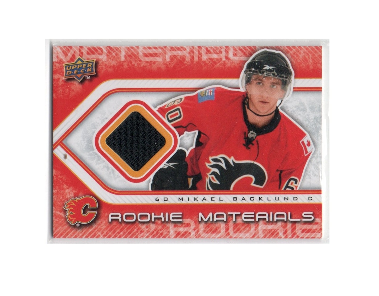 2009-10 Upper Deck Rookie Materials #RMMB Mikael Backlund (30-C2-FLAMES)