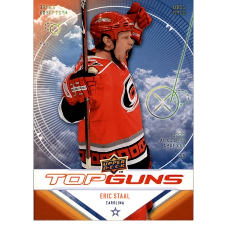 2009-10 Upper Deck Top Guns #TG4 Eric Staal (10-X188-HURRICANES)
