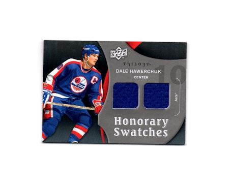 2009-10 Upper Deck Trilogy Honorary Swatches #HSDH Dale Hawerchuk (50-X3-NHLJETS)