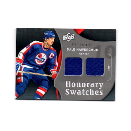 2009-10 Upper Deck Trilogy Honorary Swatches #HSDH Dale Hawerchuk (50-X3-NHLJETS)