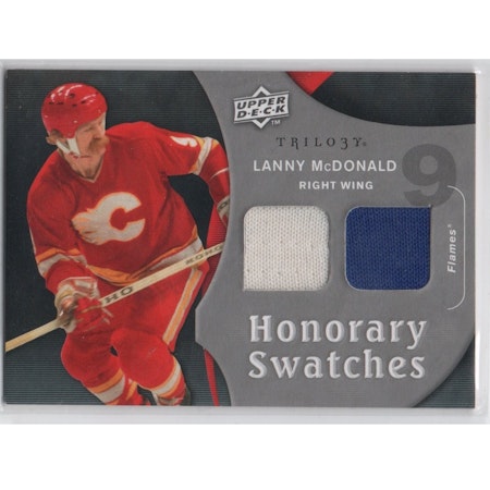 2009-10 Upper Deck Trilogy Honorary Swatches #HSLM Lanny McDonald (40-X273-FLAMES)