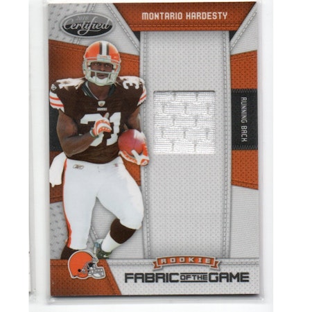 2010 Certified Rookie Fabric of the Game #20 Montario Hardesty (30-X243-NFLBROWNS)
