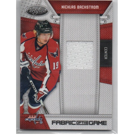 2010-11 Certified Fabric of the Game #NCB Nicklas Backstrom (50-X147-CAPITALS)