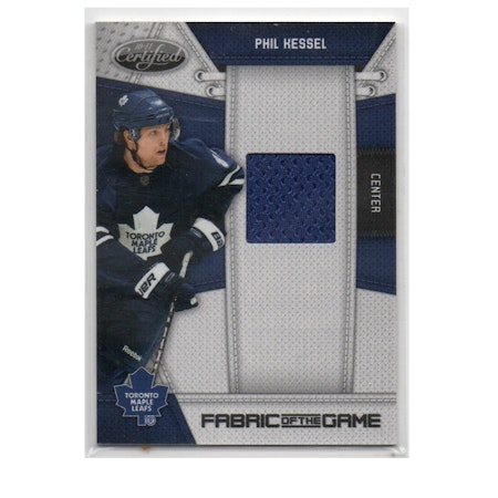 2010-11 Certified Fabric of the Game #PKE Phil Kessel (30-X224-GAMEUSED-SERIAL-MAPLE LEAFS)