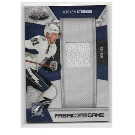 2010-11 Certified Fabric of the Game #SS Steven Stamkos (40-X235-GAMEUSED-SERIAL-LIGHTNING)