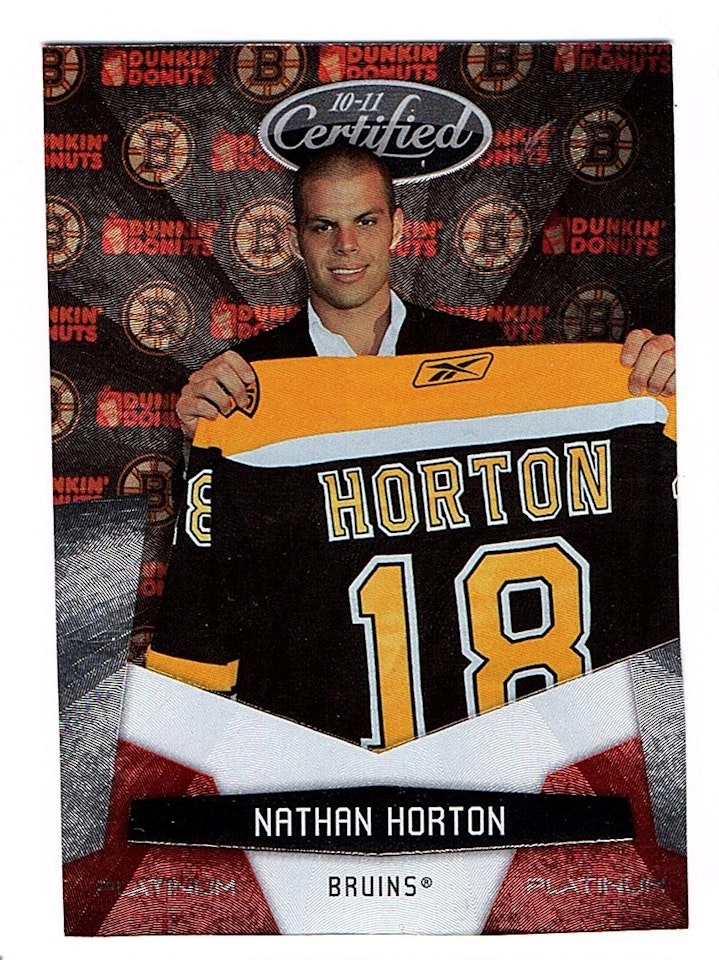 2010-11 Certified Platinum Red #14 Nathan Horton (10-X129-BRUINS)