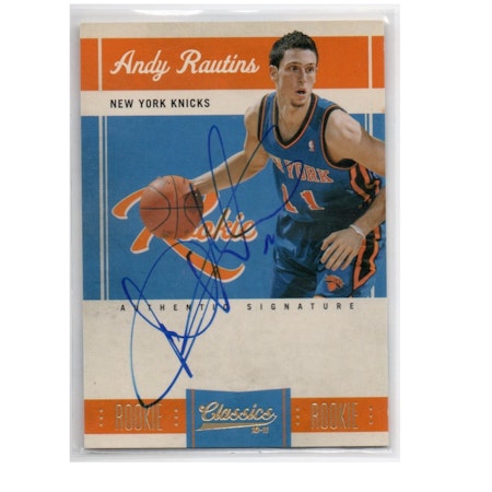 2010-11 Classics #173 Andy Rautins AU RC (40-X259-NBAKNICKS)