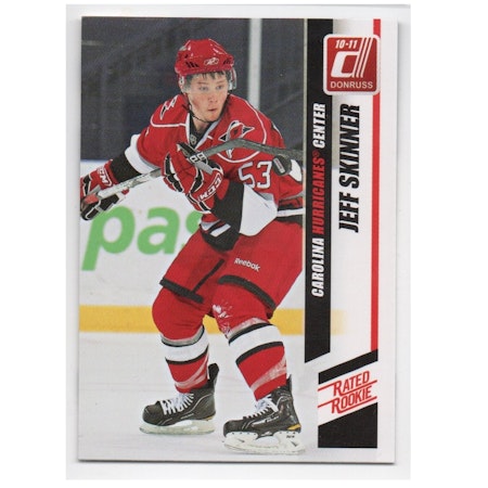 2010-11 Donruss #281 Jeff Skinner RC (20-X209-HURRICANES)