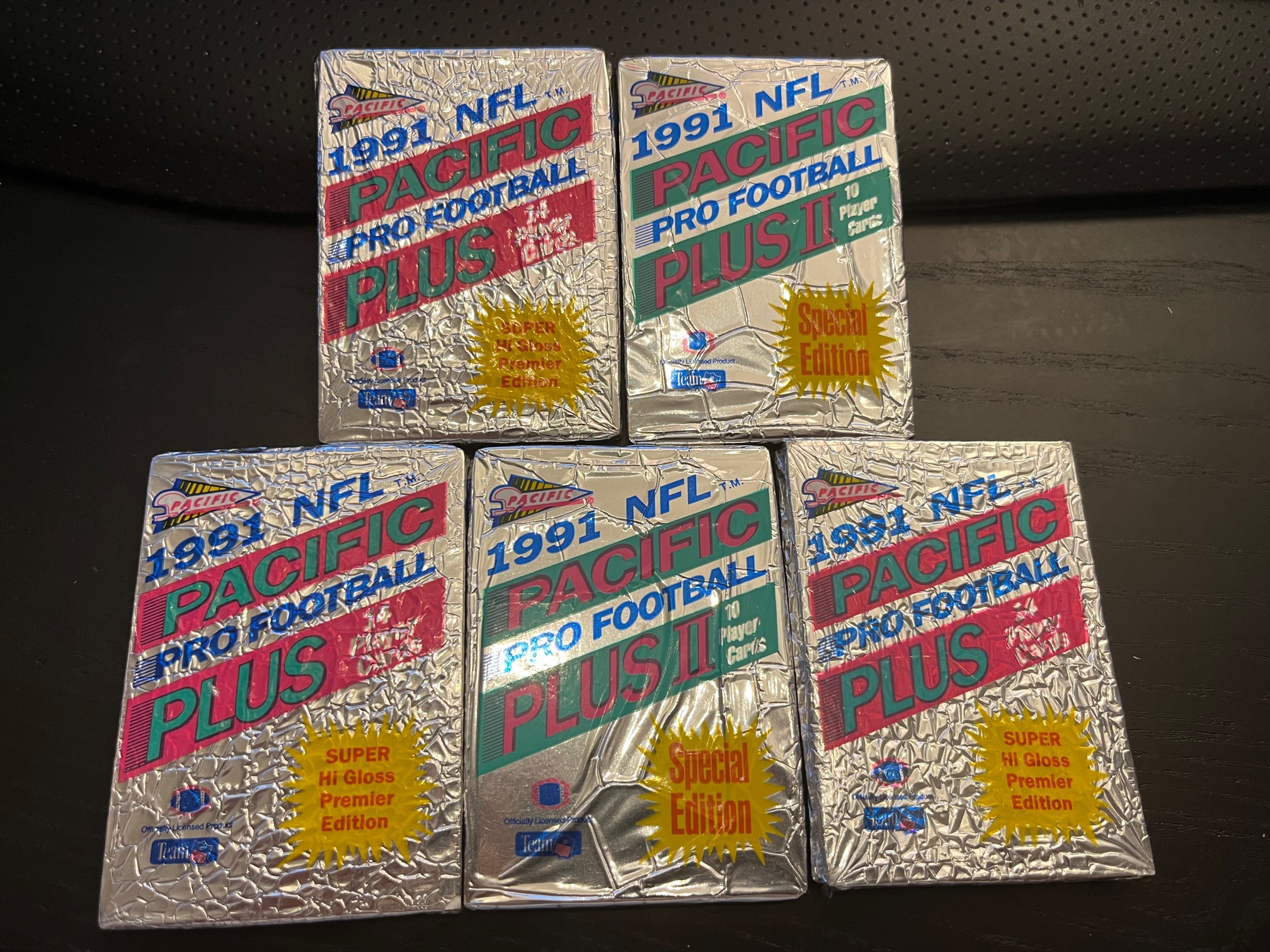 1991 Pacific Pro Football (5 st löspaket)