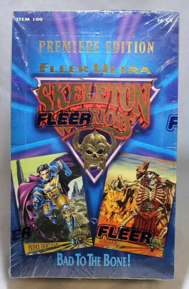 1995 Fleer Ultra Premiere Edition Skeleton Warriors Bad to The Bone (Sealed Box)