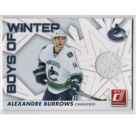 2010-11 Donruss Boys of Winter Threads #1 Alexandre Burrows (30-X154-CANUCKS)