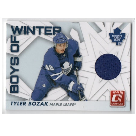 2010-11 Donruss Boys of Winter Threads #6 Tyler Bozak (30-X157-MAPLE LEAFS)