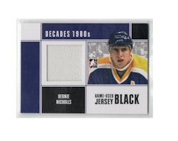 2010-11 ITG Decades 1980s Game Used Jerseys Black #M04 Bernie Nicholls (40-X200-NHLKINGS)
