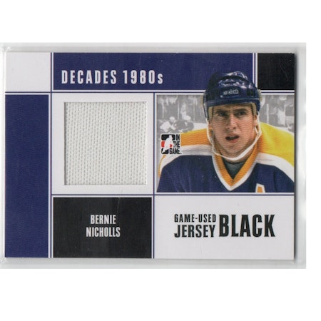 2010-11 ITG Decades 1980s Game Used Jerseys Black #M04 Bernie Nicholls (40-X200-NHLKINGS)