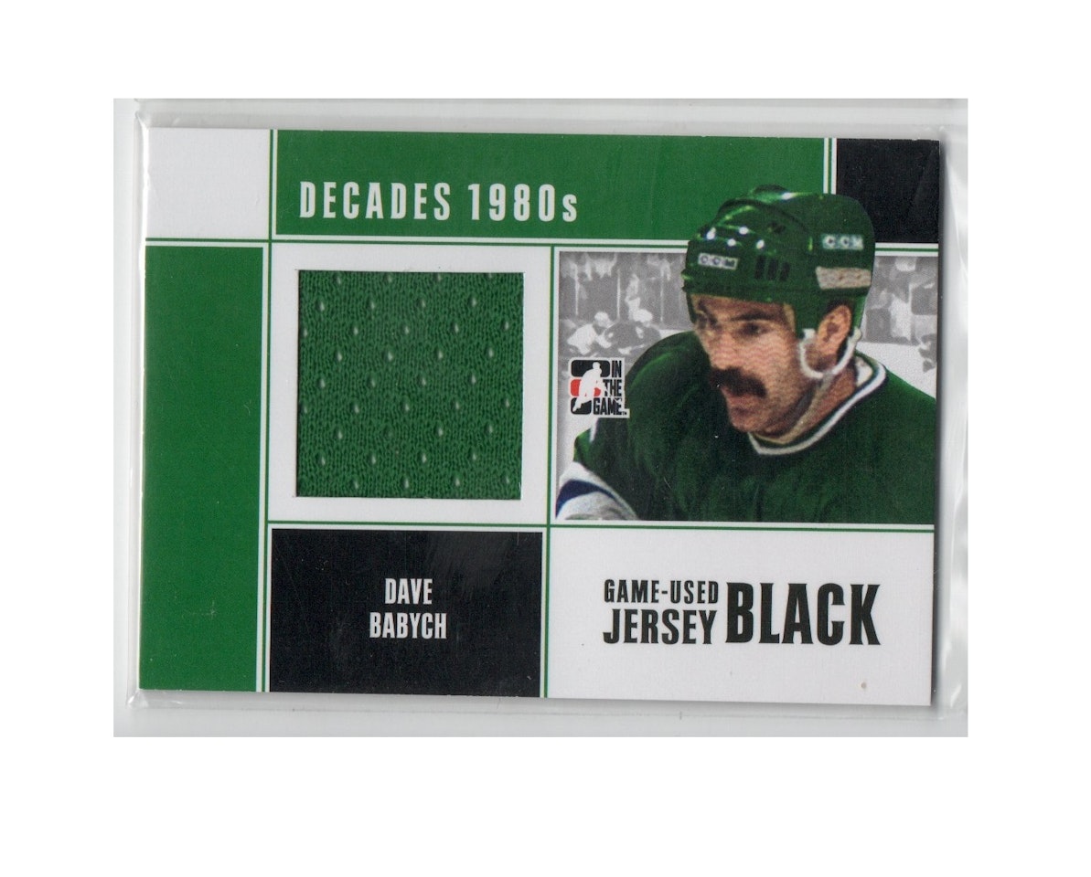 2010-11 ITG Decades 1980s Game Used Jerseys Black #M20 Dave Babych (40-X200-WHALERS)