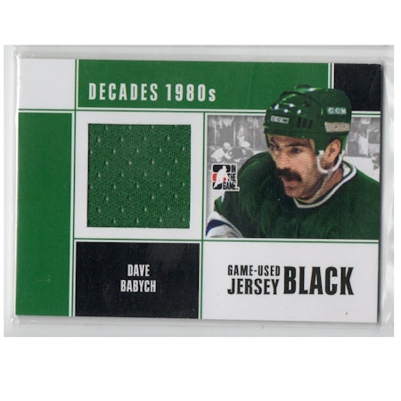 2010-11 ITG Decades 1980s Game Used Jerseys Black #M20 Dave Babych (40-X200-WHALERS)