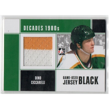 2010-11 ITG Decades 1980s Game Used Jerseys Black #M25 Dino Ciccarelli (50-X200-NORTHSTARS+NHLSTARS)