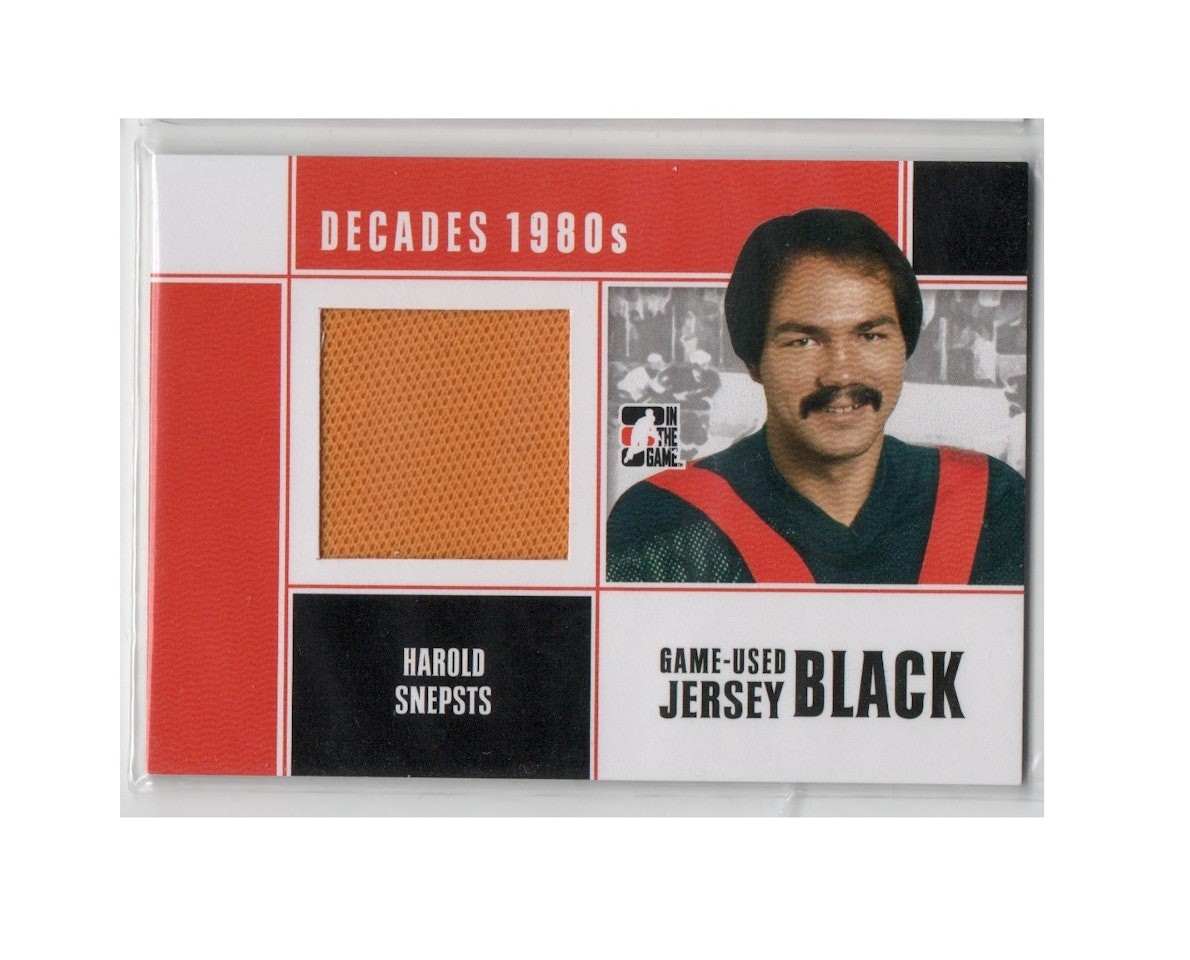 2010-11 ITG Decades 1980s Game Used Jerseys Black #M33 Harold Snepsts (40-X200-CANUCKS)