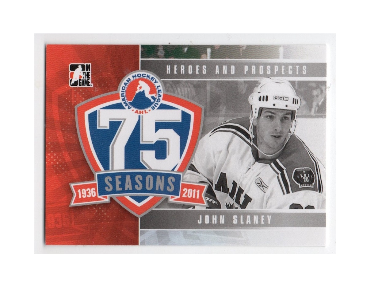 2010-11 ITG Heroes and Prospects AHL 75th Anniversary #AHLA17 John Slaney (20-X147-OTHERS)