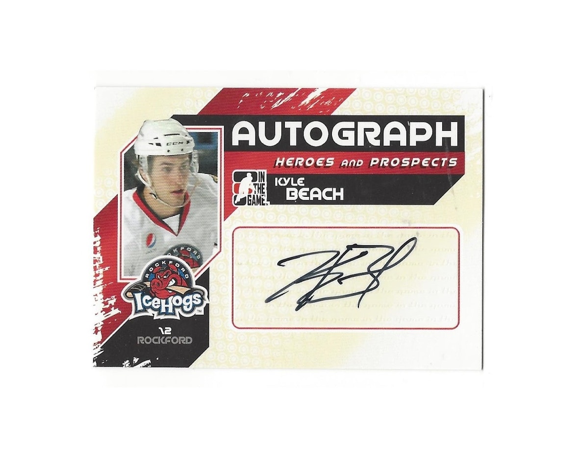 2010-11 ITG Heroes and Prospects Autographs #AKB Kyle Beach (50-145x7-OTHERS)
