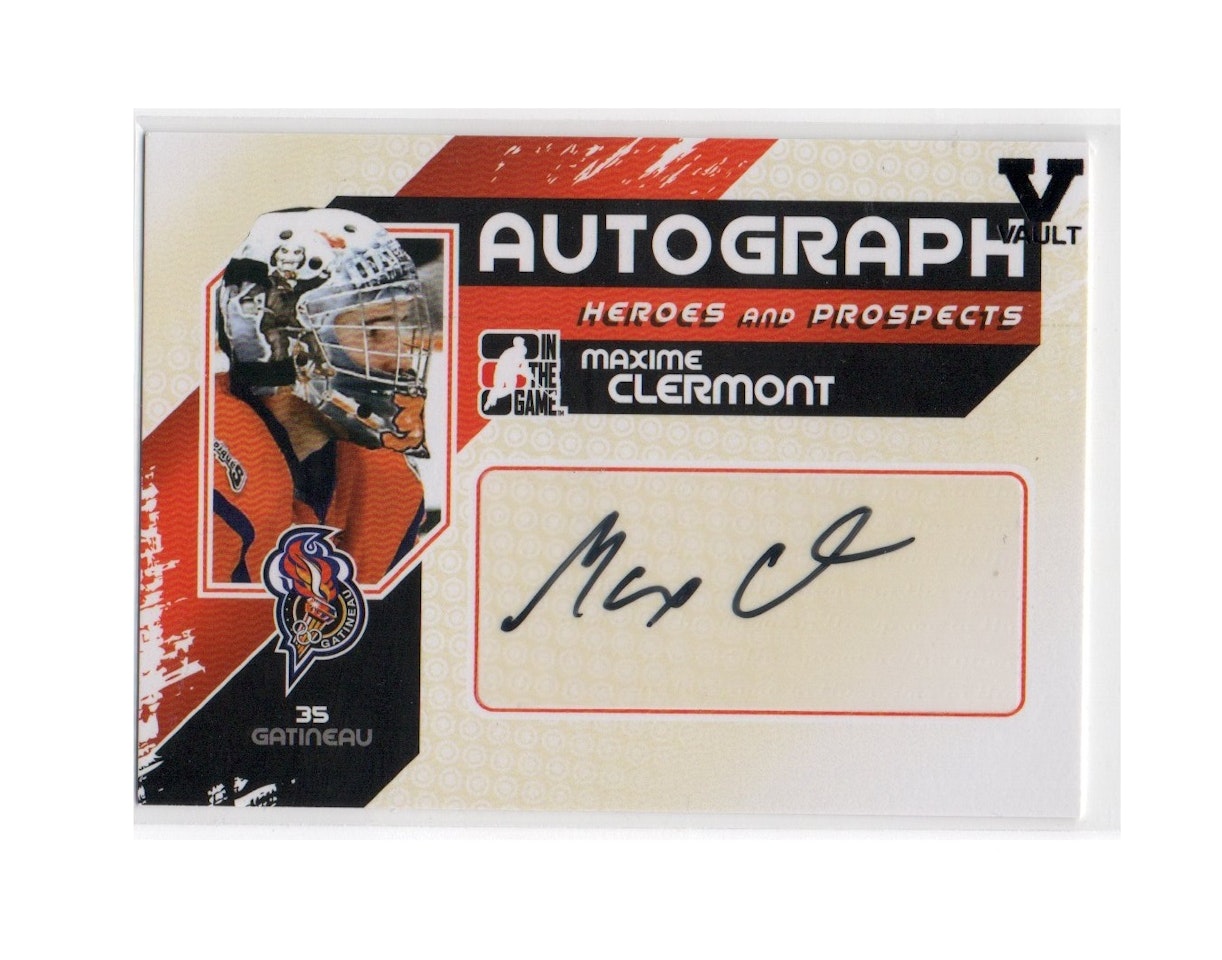 2010-11 ITG Heroes and Prospects Autographs #AMCL Maxime Clermont (30-X184-OTHERS)