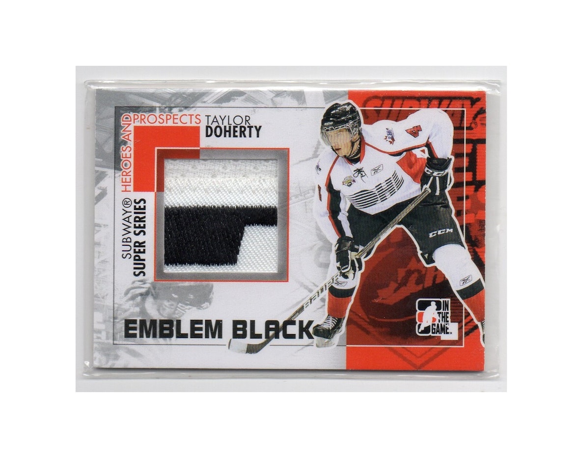 2010-11 ITG Heroes and Prospects Game Used Emblems Black #M46 Taylor Doherty (100-X88-OTHERS)