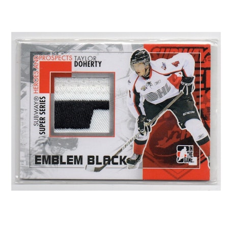 2010-11 ITG Heroes and Prospects Game Used Emblems Black #M46 Taylor Doherty (100-X88-OTHERS)