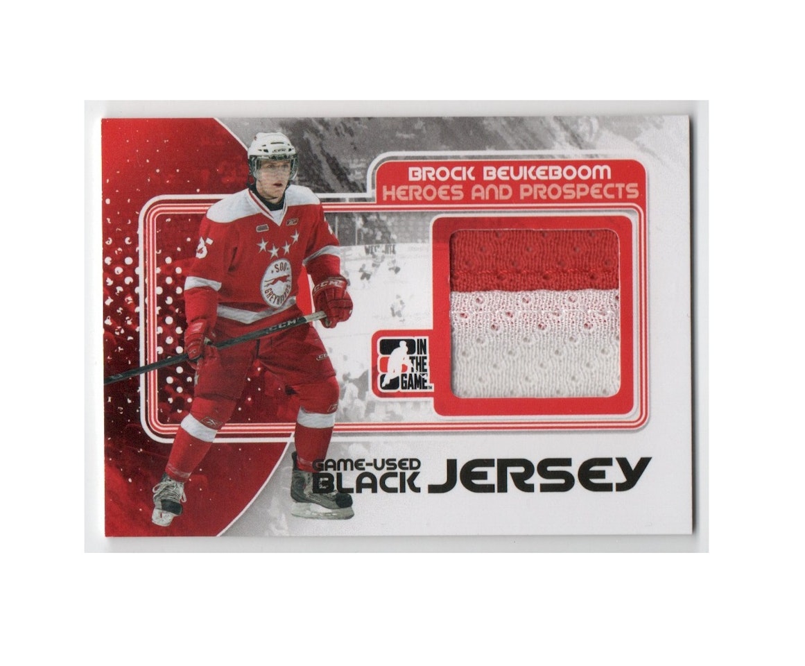2010-11 ITG Heroes and Prospects Game Used Jerseys Black #M06 Brock Beukeboom (40-X159-OTHERS)