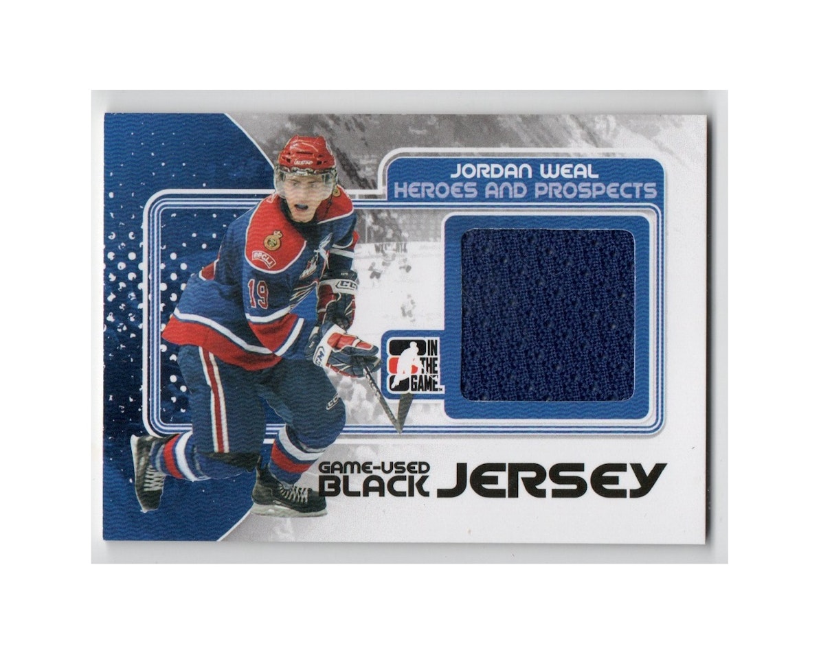 2010-11 ITG Heroes and Prospects Game Used Jerseys Black #M24 Jordan Weal (40-X157-OTHERS)