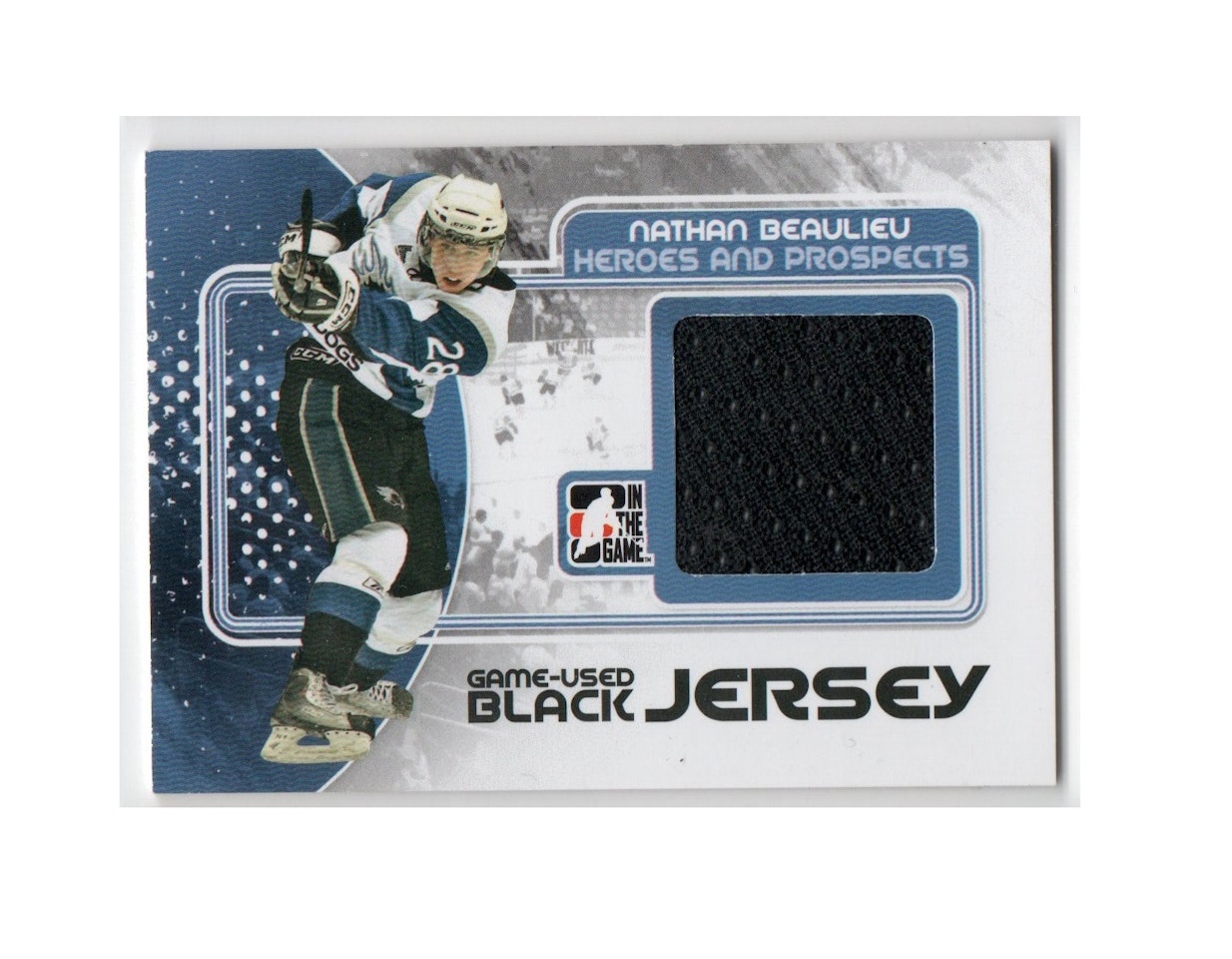 2010-11 ITG Heroes and Prospects Game Used Jerseys Black #M32 Nathan Beaulieu (40-X157-OTHERS)