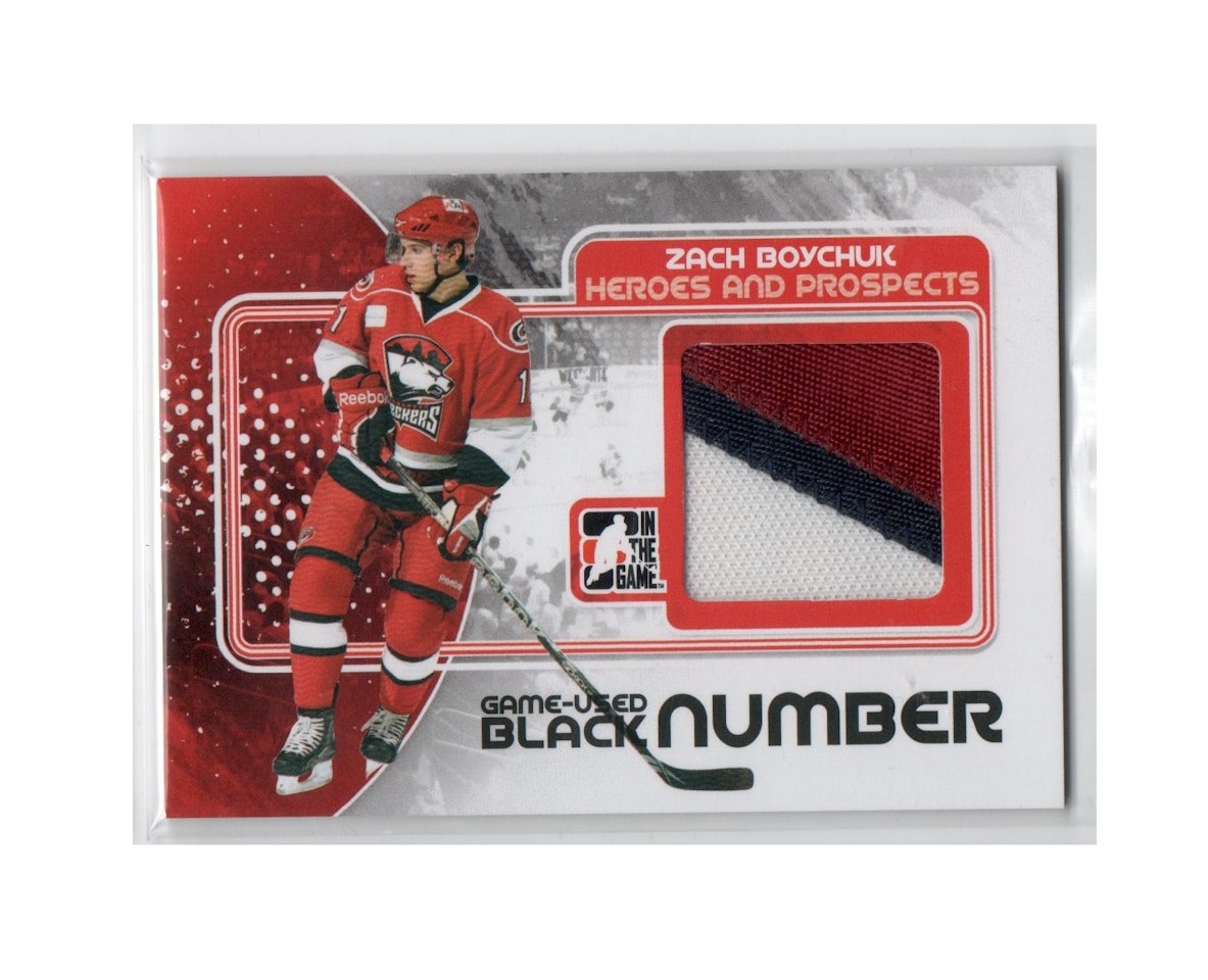 2010-11 ITG Heroes and Prospects Game Used Numbers Black #M52 Zach Boychuk (100-X147-OTHERS)