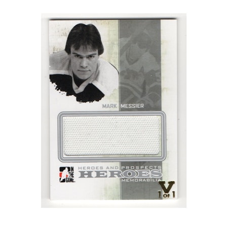 2010-11 ITG Heroes and Prospects Heroes Game Used Jerseys Silver #HM06 Mark Messier (100-X16-CANUCKS)